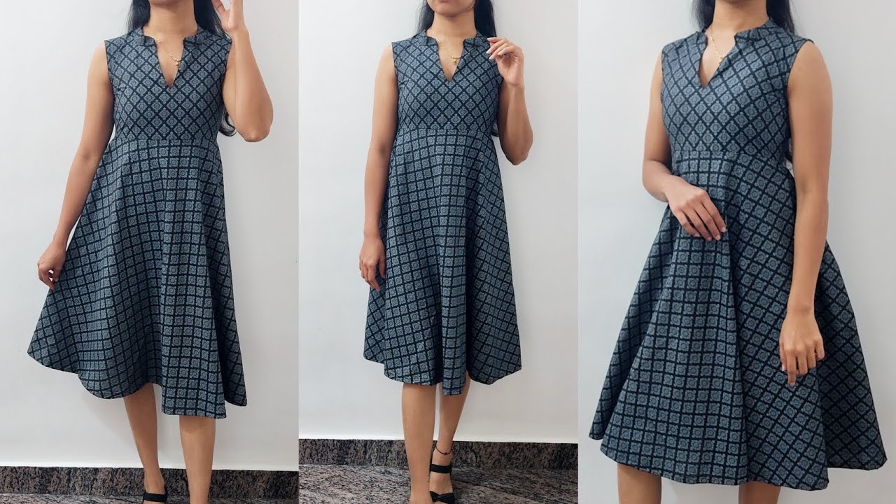 Very Easy Short Frock Cutting and Stitching | Short Frock with Collar Neck Cutting and Stitching 