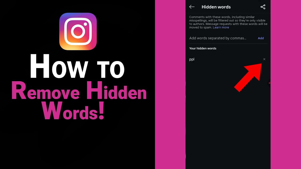 How to Remove Hidden Words on Instagram [NEW]
