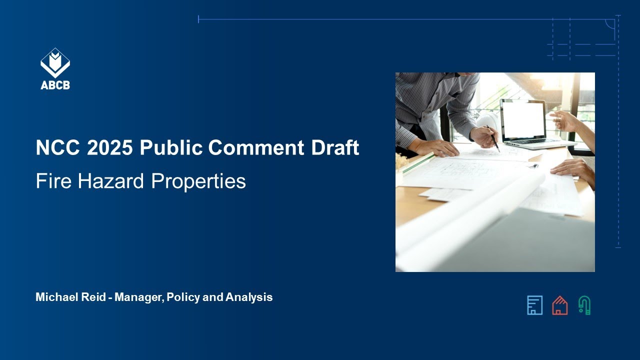 ABCB Roadshow 2024: Fire hazard properties