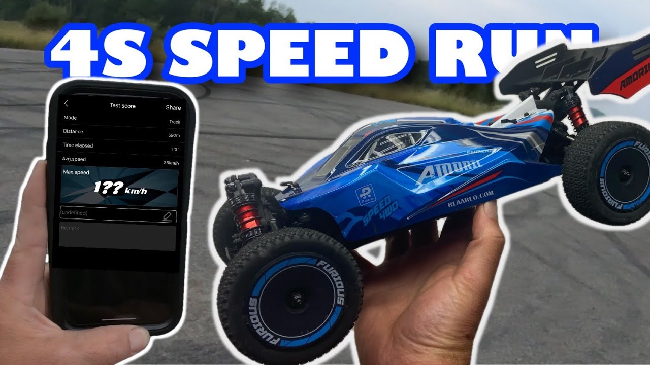 RLAARLO AM-X12 on 4S - 100+ KPH Speed Run