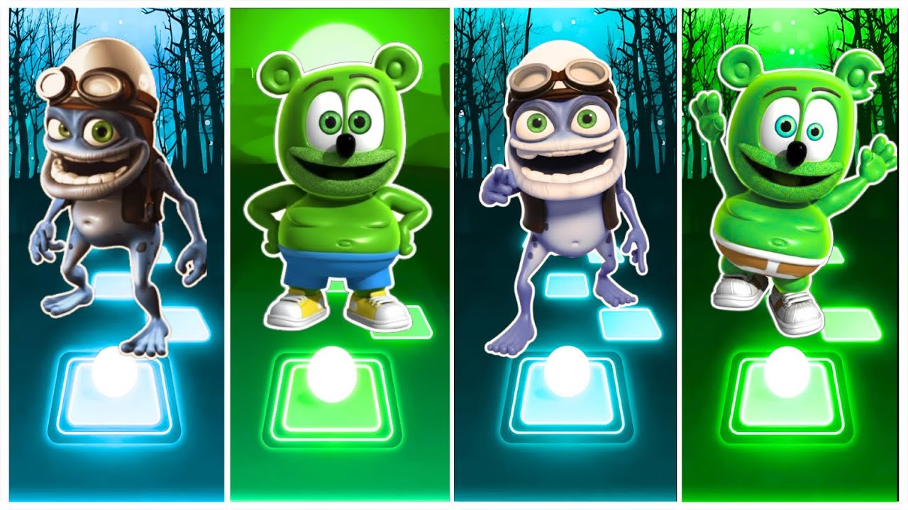 Crazy Frog EXE🎊 🆚 Gummy Bear EXE❤️ 🎶 Tiles Hop EDM Rush