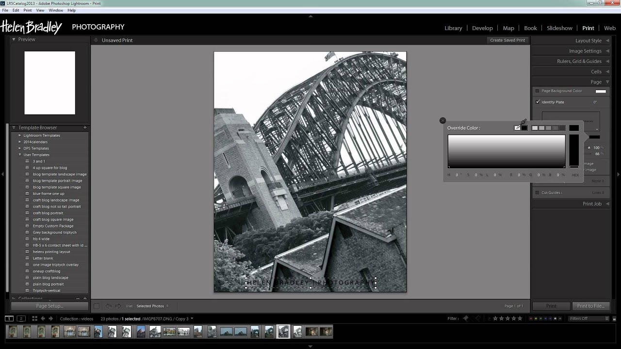 Prepare Photos for Photo Lab Printing in Lightroom - Learn to Print to File for Online Printing