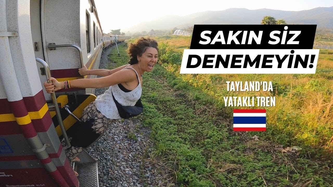 Tayland'da Yataklı Trenle Gece Yolculuğu - Otel Gibiydi.! - Bangkok 🇹🇭 - 117