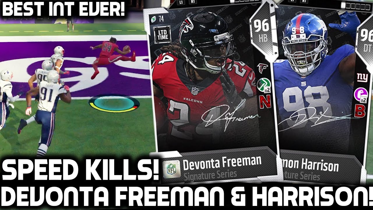 SPEED KILLS! DEVONTA FREEMAN IS TOO FAST! Madden 18 Ultimate Team