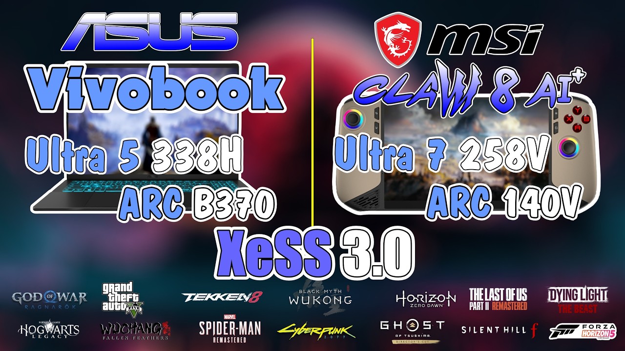 Ultra 5 338H vs. Ultra 7 258V: XeSS 3.0 Showdown | 1080p Max Settings!