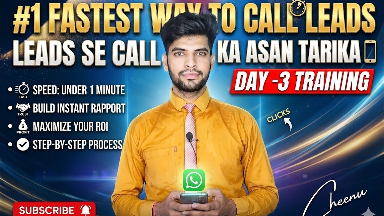 Leads se Fast call pe bat krne ka sabse asan tarika | Affiliates marketing program Day-3