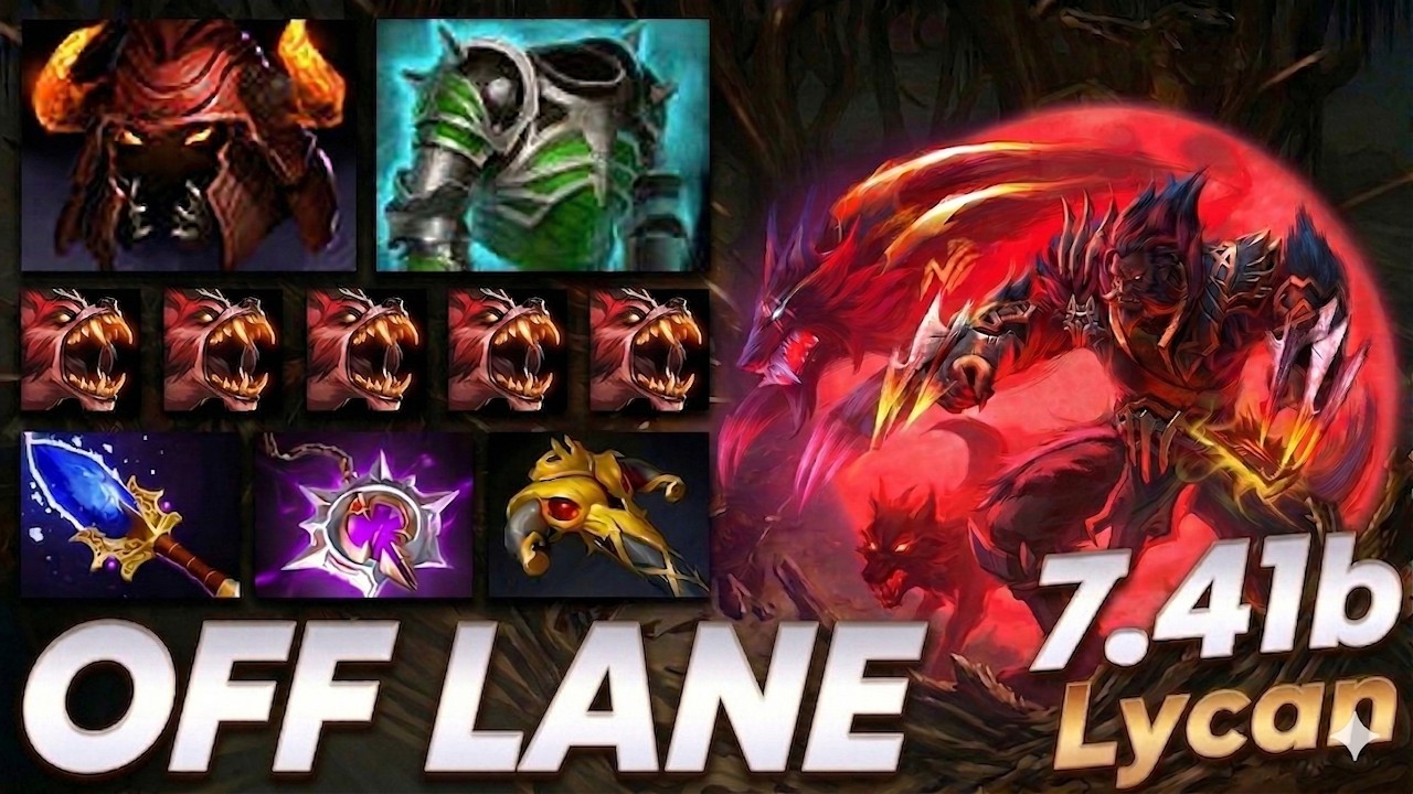 Lycan Off Lane | 7.41b | Pos 3 | Dota 2 Gameplay