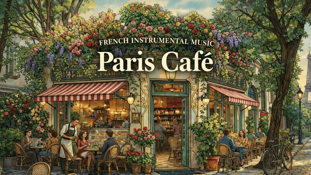 𝐏𝐀𝐑𝐈𝐒 𝐂𝐀𝐅𝐄́ ☕ Soft French Jazz & Instrumental Playlist