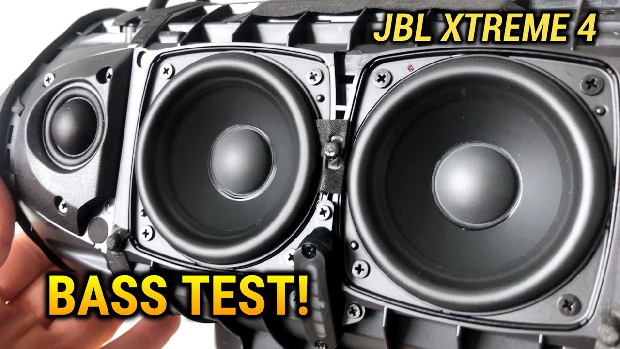 JBL XTREME 4 Bluetooth Speaker BASS TEST Without Speaker Grill!!
