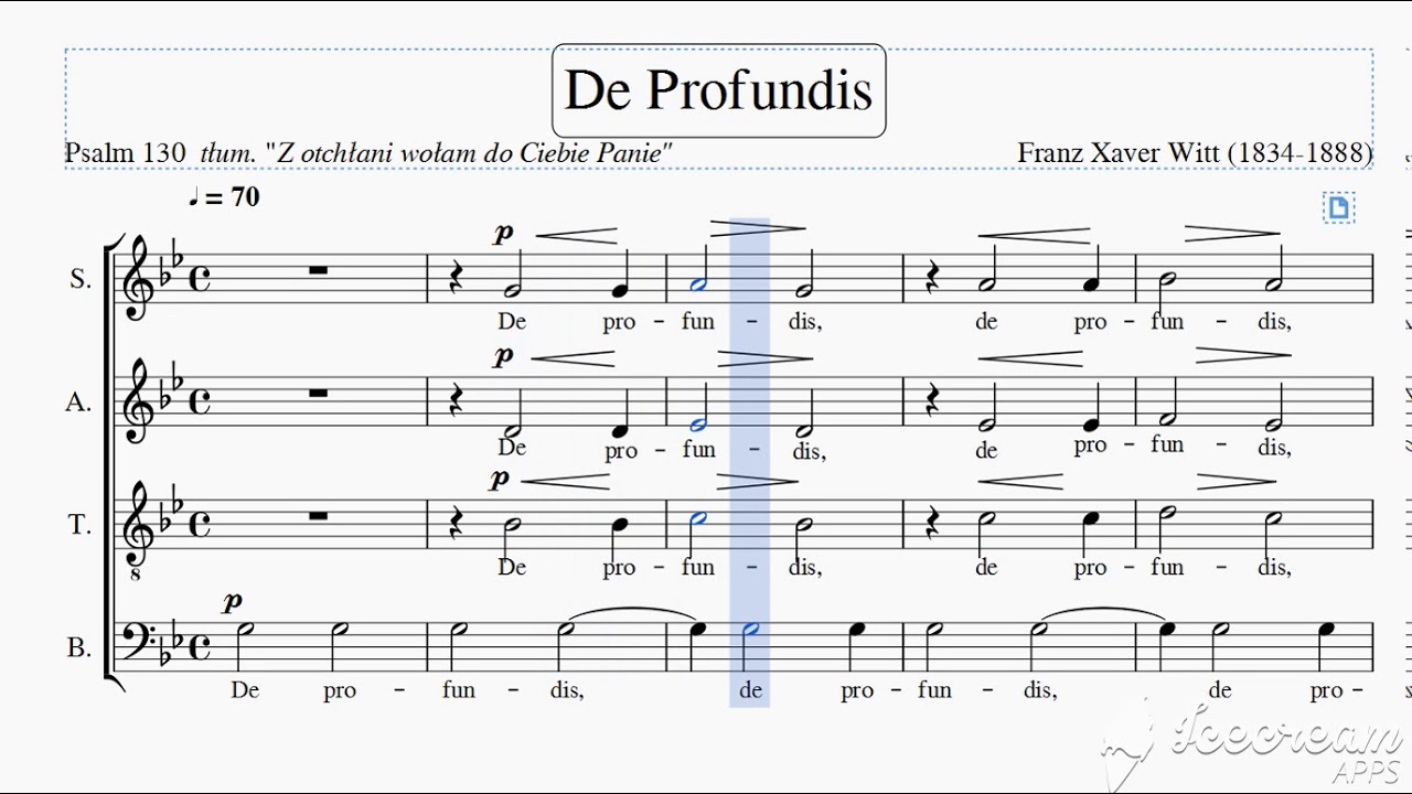 De profundis - Sopran