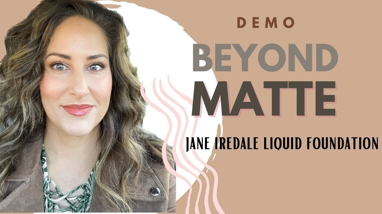 Application Demo of Jane Iredale Beyond Matte Liquid Foundation.