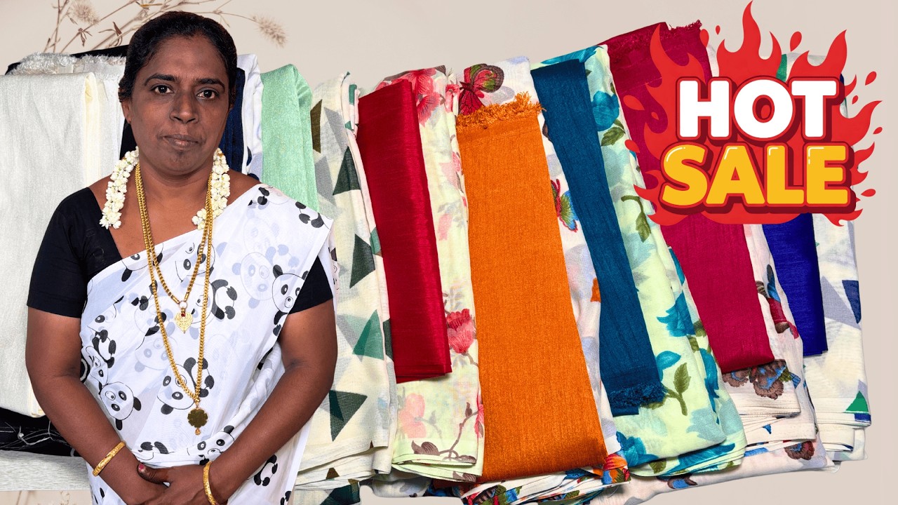 Athiradi Offer🔥Rs.249 Only Soft Poona Chiffon Sarees For Sale🔥Hurry Up