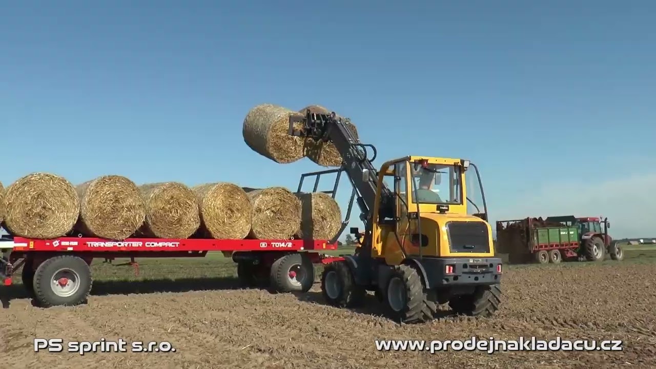 Kolov&eacute; nakladače Schmidt v provozu. Model 4350A a 4350AT.