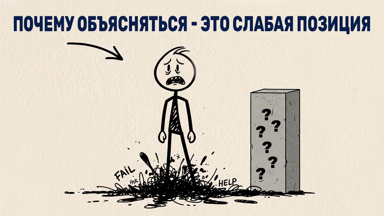 Почему объясняться — это слабая позиция