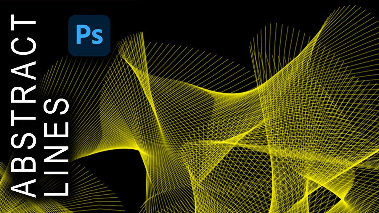 Abstract Lines Background Effect EASY Photoshop Tutorial
