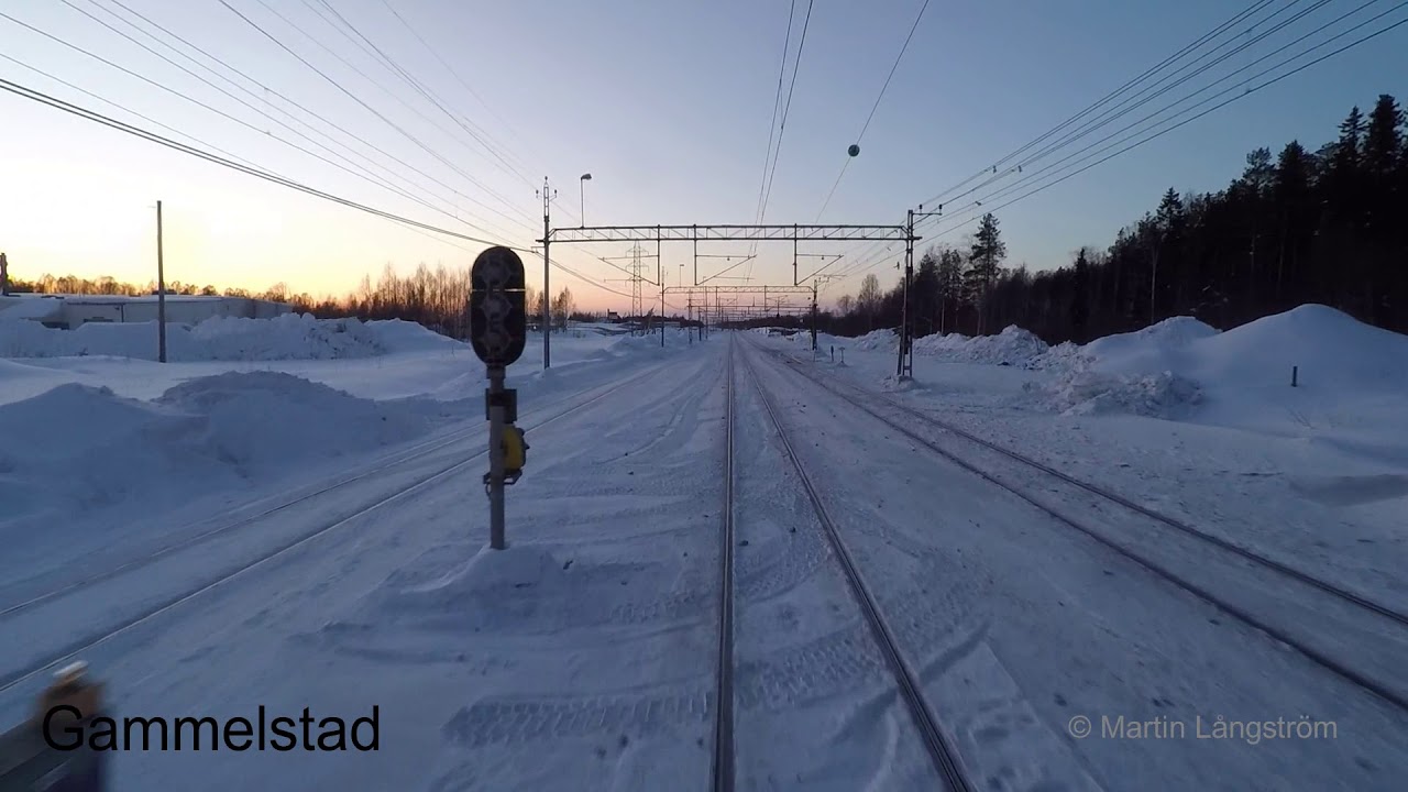 Hyttåkning mellan Luleå & Boden - Cab ride Malmbanan Luleå - Boden