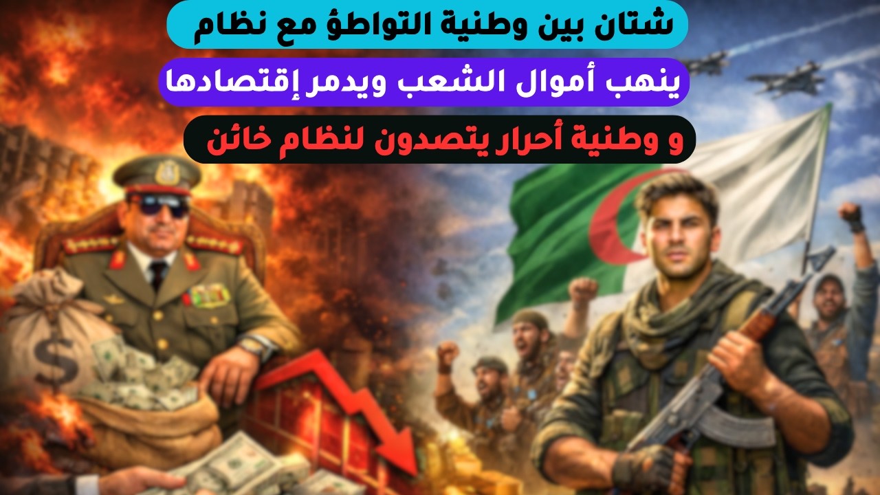 شتان بين وطنية التواطؤ مع نظام ينهب أموال الشعب و يدمر إقتصادها و وطنية أحرار يتصدون لنظام خائن