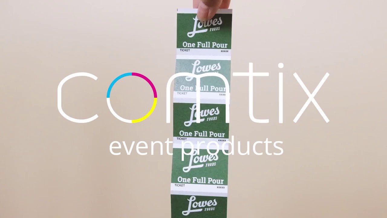 Custom Strip Tickets with Anti-Fraud UV Printing