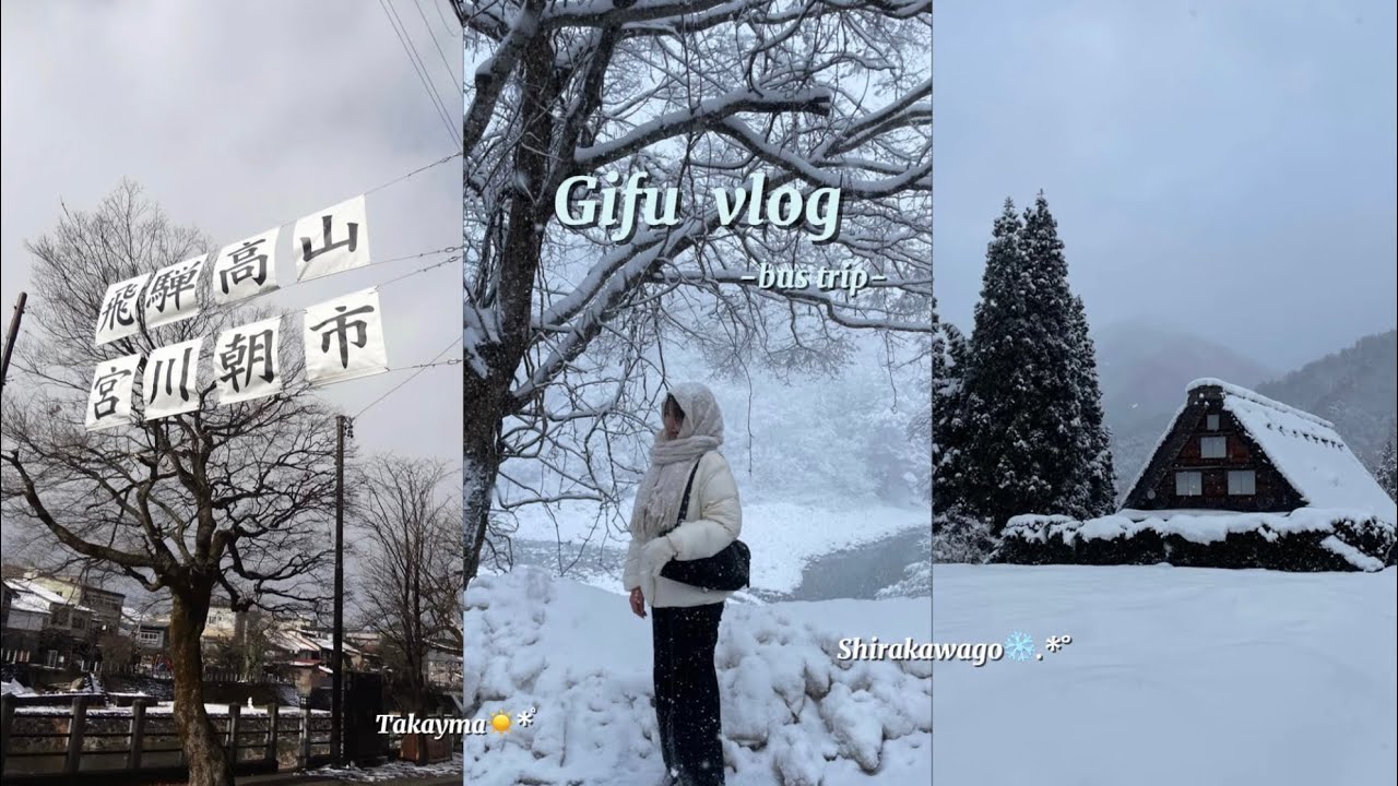 【岐阜vlog】まるでおとぎ話の世界⛄️👜 | 飛騨高山 | 白川郷 | 念願のひとり旅 