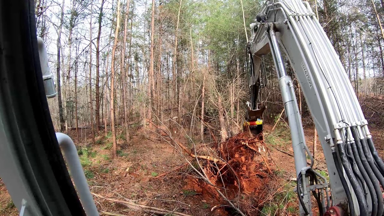 Lot Clearing with Mini Excavator