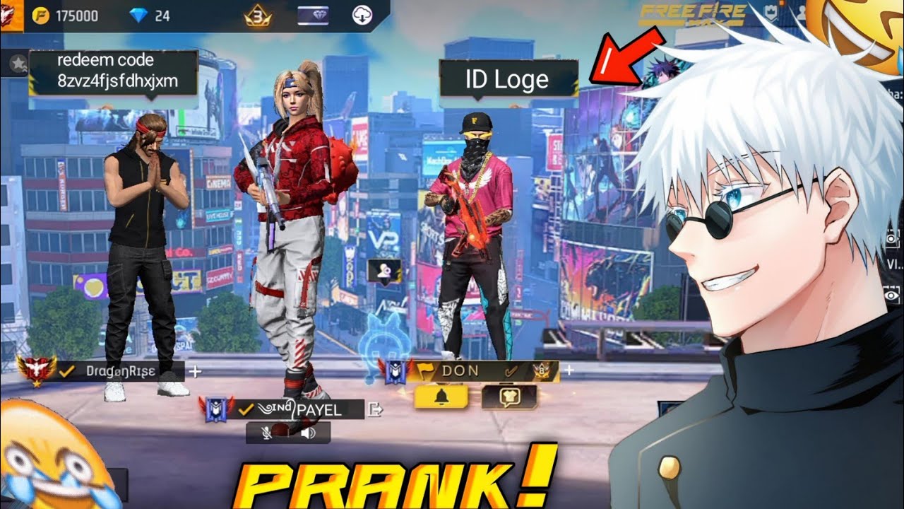 FAKE GIRL PRANK WITH RANDOM PLAYERS - Free Fire Funny Prank😂