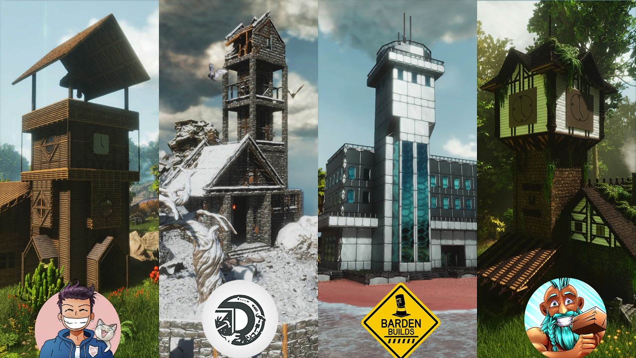 1 Hour Build Challenge in ARK: Survival Ascended vs LolsAtLance, Barden Builds & DAN Burtini!