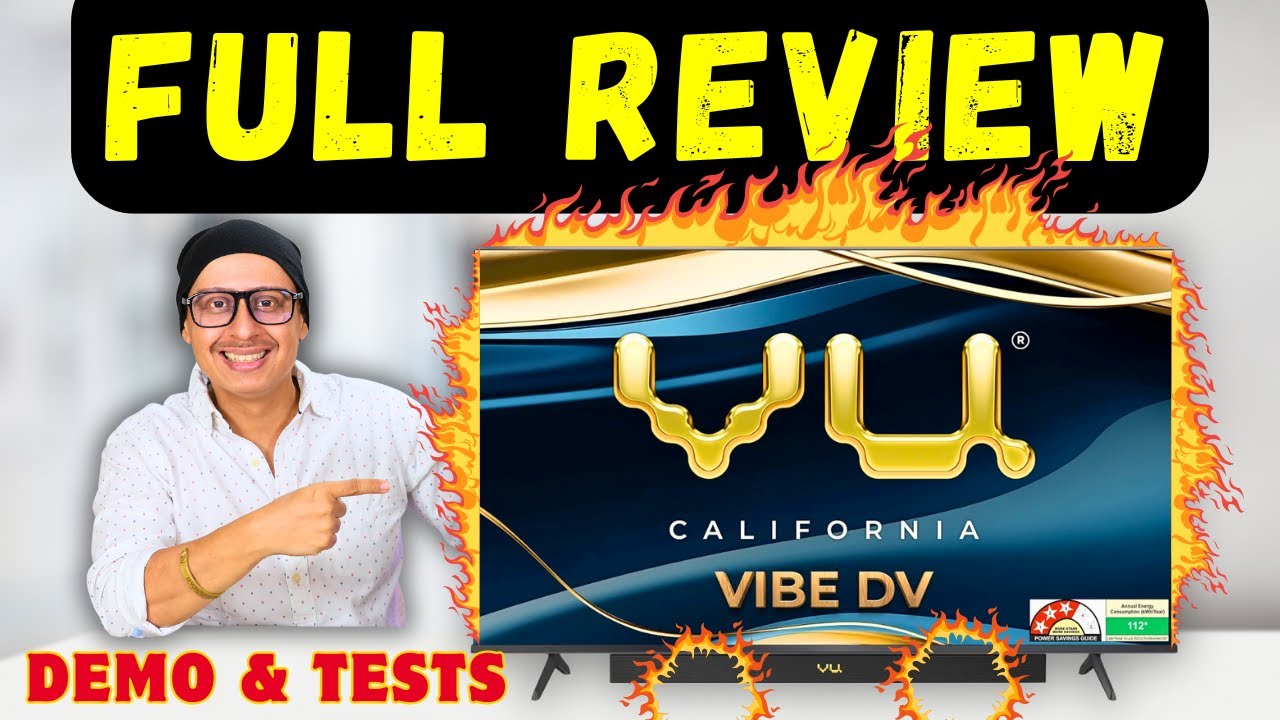 VU VIBE DV 2025 Review | Is it the Best 4K TV 2025 | Full Review with Demo and Tests