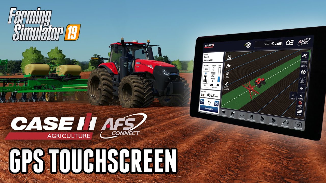 *НОВИНКА* - Sim Dashboard CASE AFS Connect GPS-экран - Farming Simulator 19