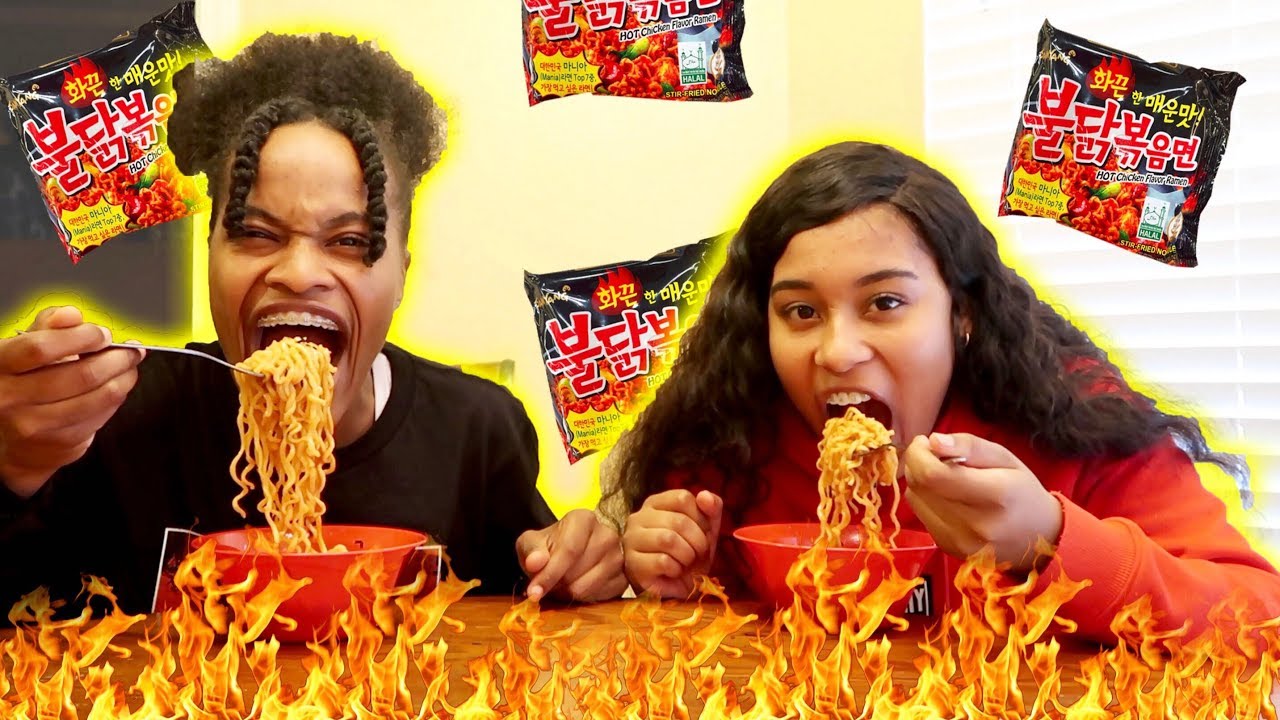 2X SPICY NUCLEAR RAMEN NOODLE CHALLENGE!!! (DO NOT TRY)