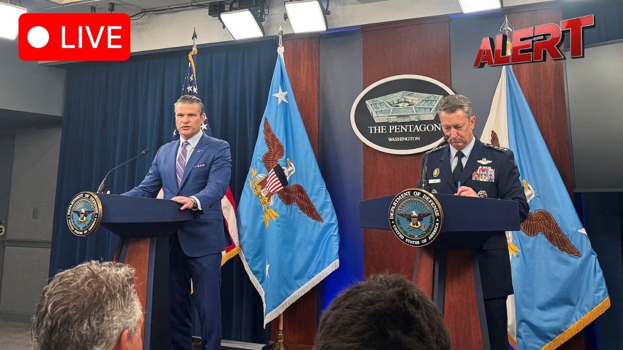 Watch LIVE: Pentagon Briefing After Iran Ceasefire Declared, Pete Hegseth & Dan Caine Address Media