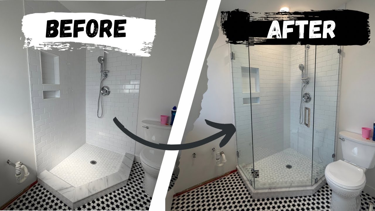 Custom Neo-Angle Shower Installation in Clearwater, FL | Tampa Bay Glass Masters