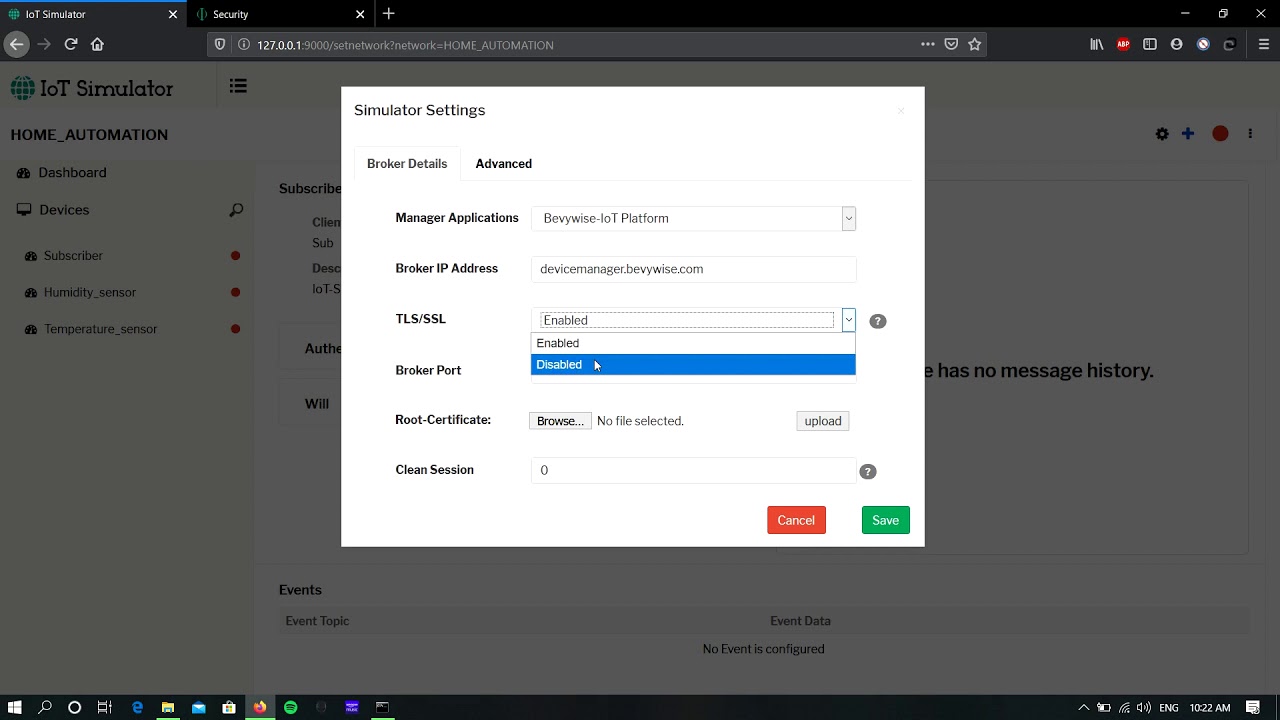 Bevywise IoT Simulator Tutorial - Connecting IoT Simulator to MQTT cloud Server/Broker