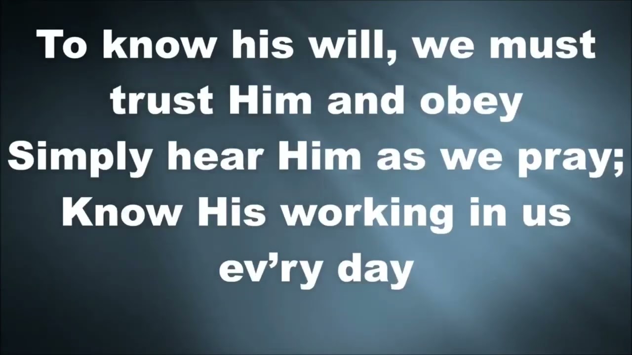 Experiencing God (Accompaniment)