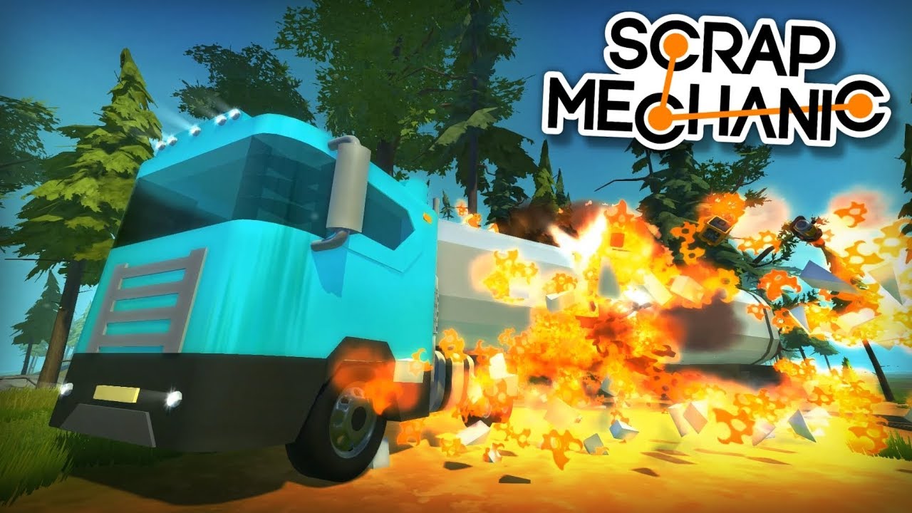 EXPLODING TANK TRUCK! - Scrap Mechanic Creations! - Episode 179