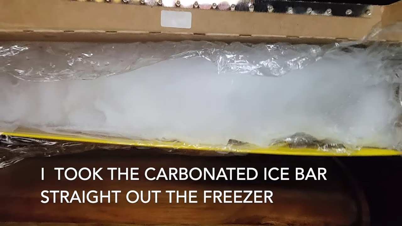 HUGE CARBONATED ICE BAR | VERY CRUNCHY | DELICIOUS | #iceeating #asmr #asmrice