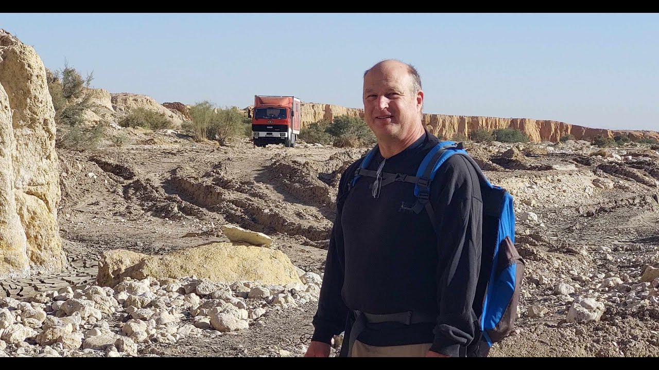 2024/5 mit Alf in Tunesien IVECO 90-16, im Canyon von Metlaoui