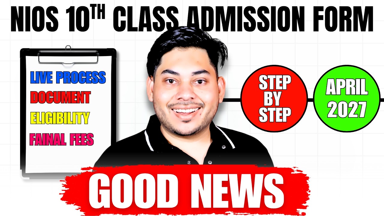 NIOS Admission 2027 | Online Form Fill Up Step by Step | April&ndash;October Registration Complete Guide