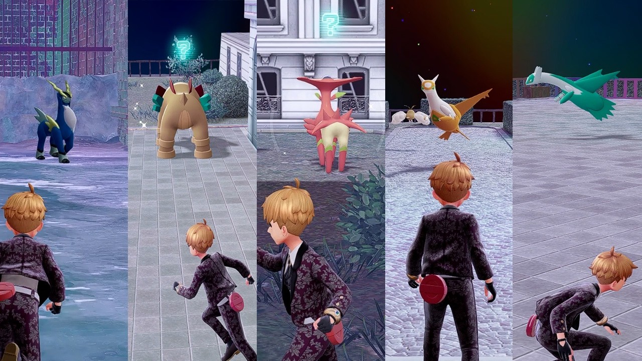 ALL 5 SHINY NON-LOCKED LEGENDARY POKEMON IN POKEMON LEGENDS Z-A