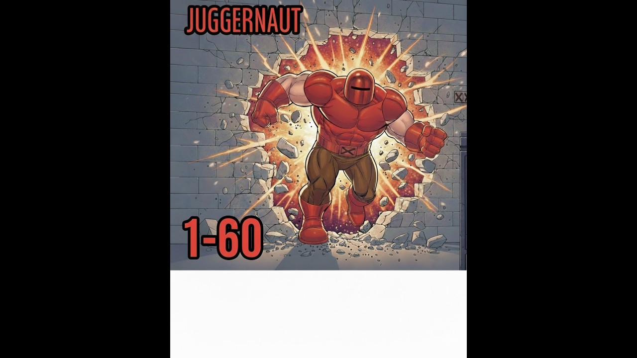 Juggernaut 1-60 Marvel heroes Omega ( PROJECT TAHITI)