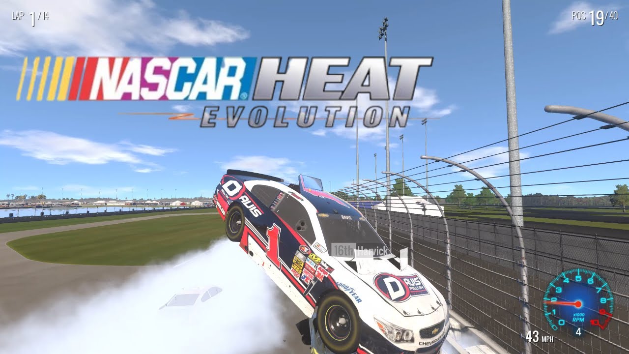 Nascar Heat Evolution Crashes #8 (BIG BLOWOVERS)