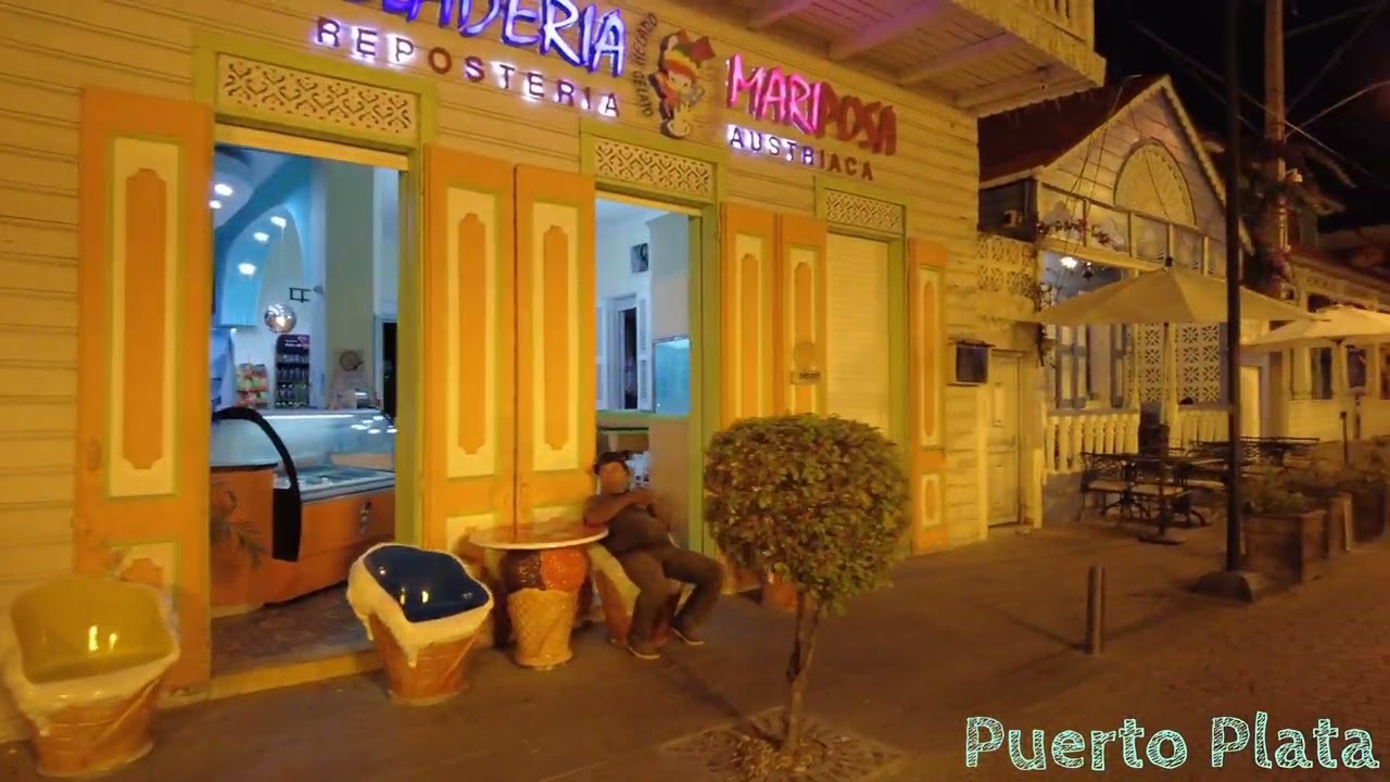 Puerto Plata Dominican Republic Central Park Nightlife