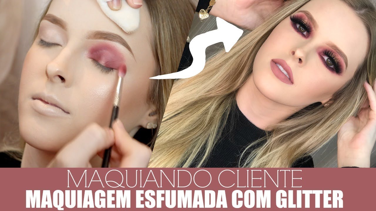 Maquiando Cliente para Formatura bem Glitterinada | Amanda Pastore