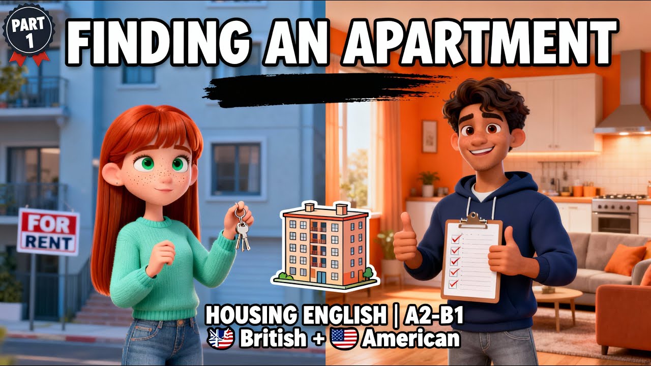 Finding an Apartment Part 1 | Learn English Vocabulary | Apartment Hunting A2-B1