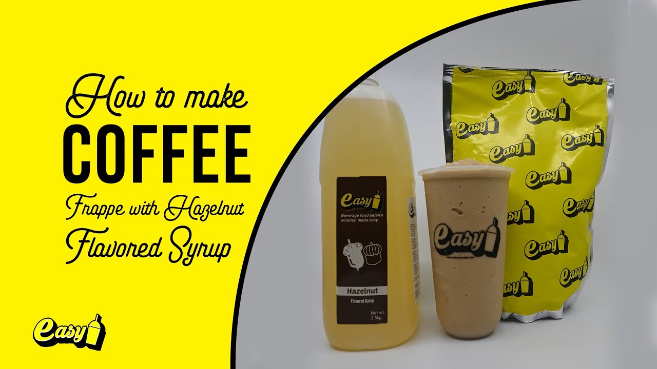 HOW TO MAKE COFFEE HAZELNUT FRAPPE  | EASY BRAND |