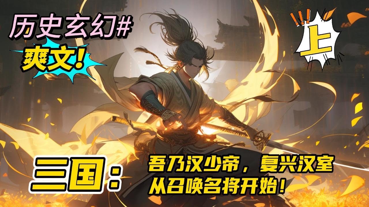 完结《三国：吾乃汉少帝，复兴汉室从召唤名将开始 ！上》穿越三国成为汉少帝刘辩，得神级召唤系统，获白袍神将薛仁贵，擒董卓，出洛阳，定幽州，讨诸侯，兴汉室！诸#玄幻 #有声书#有声漫画#爽文