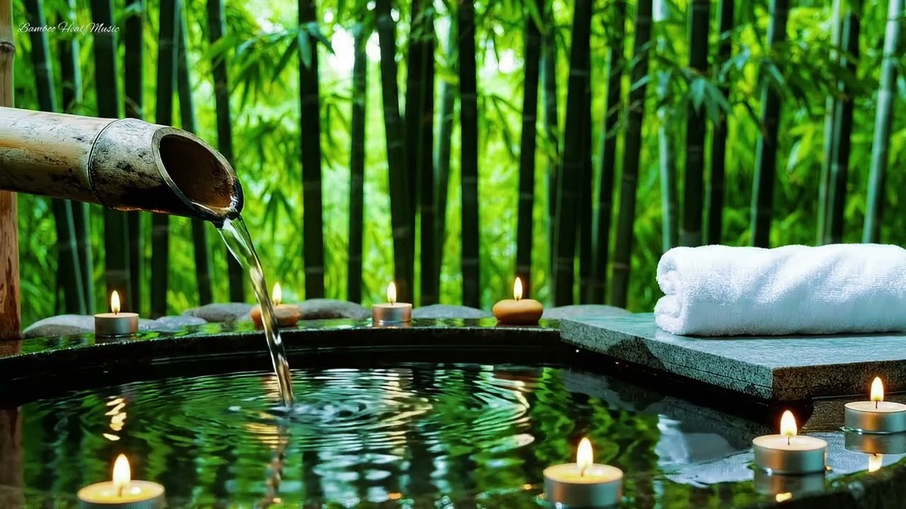Fall Asleep in Minutes! 🌿 Bamboo Water Music for Deep Sleep and Peaceful Meditation