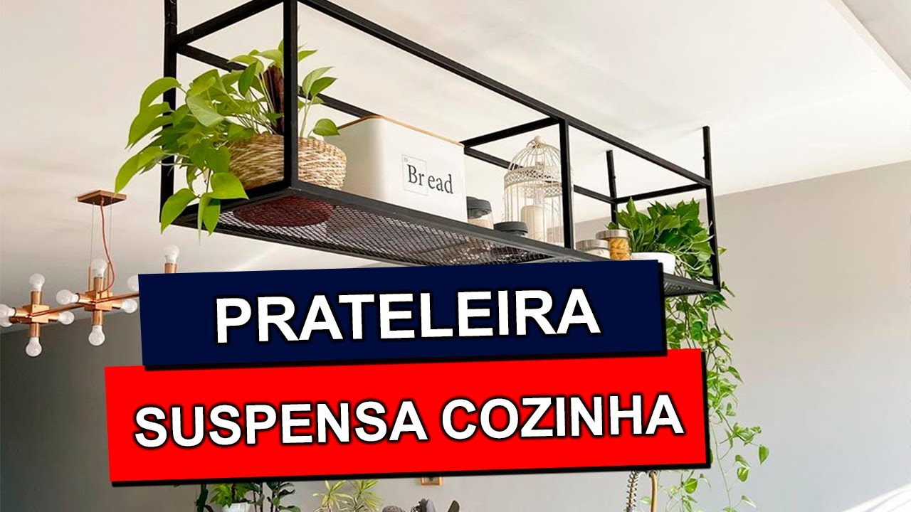 Prateleiras Suspensas na Cozinha