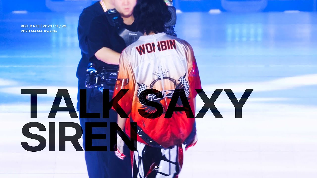 [4K] 231129 2023 MAMA Awards | Talk Saxy 토크색시 Siren 사이렌 라이즈 원빈 직캠 RIIZE WONBIN Fancam