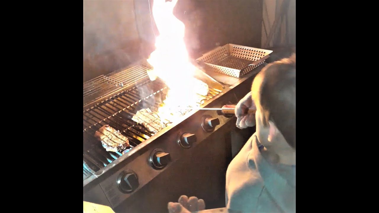 NY Strip Steaks / Chef Liam & Cason The Pit Dog / Grade Schoolers Take Over the BBQ Pit Dog Channel