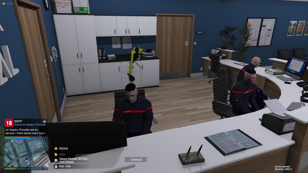( GTA rp )   je travaille  en sapeur pompier